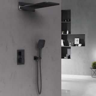 Душевой комплект Vincea VSFW-103TMB термостатическая черный